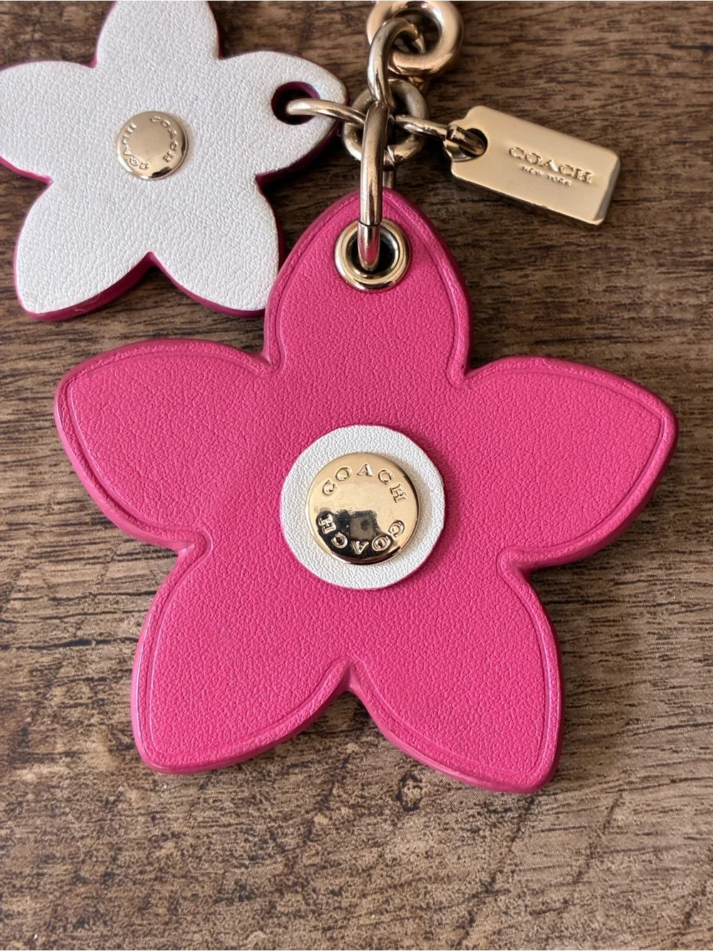 Coach Flower Bag Charm Key Chain